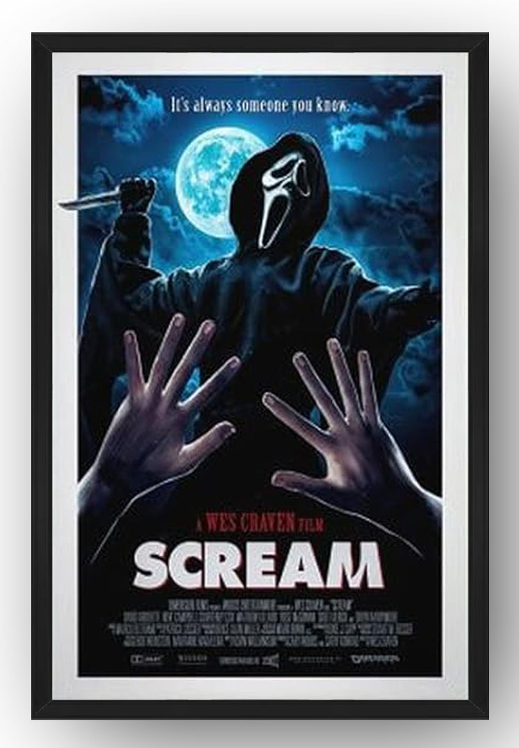 Scream Horror Movie Poster (Paper and Canvas) Art Poster Printing Print