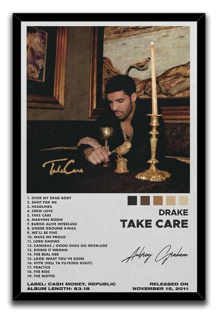 Take Care Album Cover Posters for Room Aesthetic Wall Art Prints for Wall (paper and canvas) art poster printing print