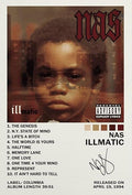 Illmatic rapper Nas Music Poster (Paper and Canvas) Art Poster Printing Print