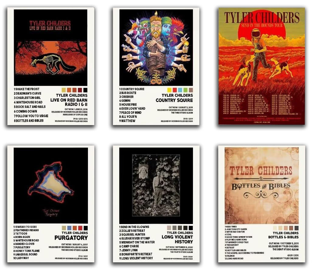 Tyler Childers Poster Album Cover Posters (Paper and Canvas) Art Poster Printing Print