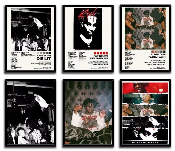 Playboi Carti Album Cover Posters (Paper and Canvas) Art Poster Printing Print