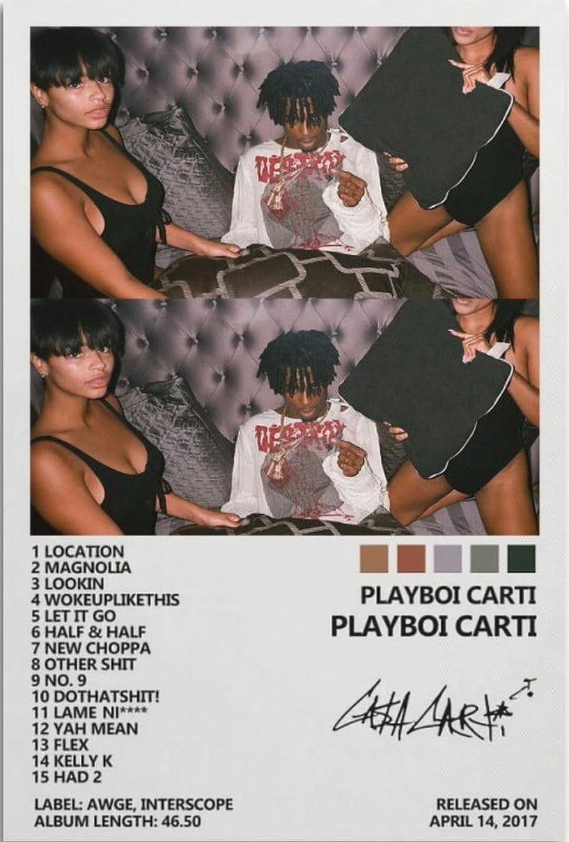 Playboi Carti Album Cover Poster (Paper and Canvas) Art Poster Printing Print