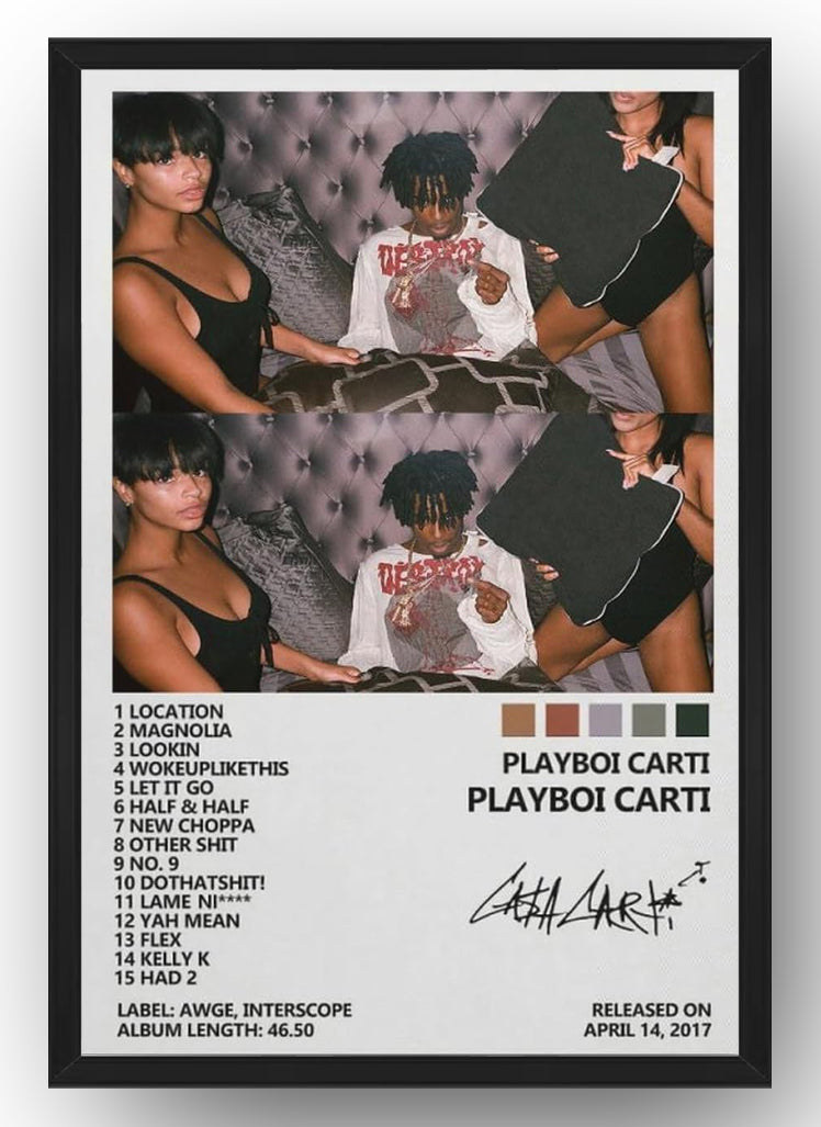 Playboi Carti Album Cover Poster (Paper and Canvas) Art Poster Printing Print