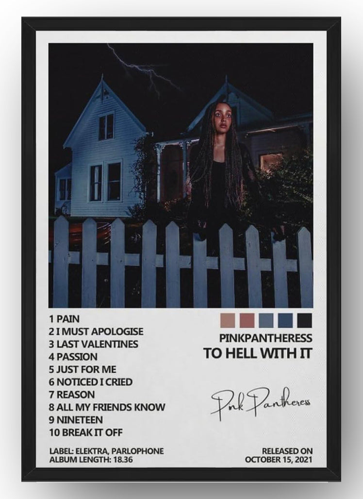 Pinkpantheress Poster Hell with It Album Cover Poster(Paper and Canvas) Art Poster Printing Prin