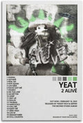 Yeat Poster 2 Alive Album Poster (paper and canvas) art poster printing print