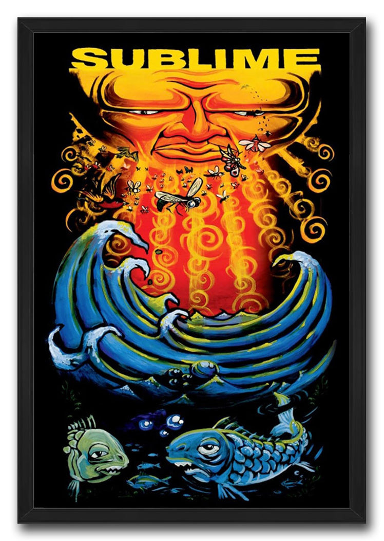 Sublime- Sun & Fish Music (Paper and Canvas) Art Poster Printing Print