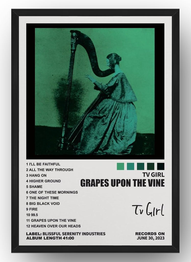 TV Girl Poster Grapes Upon The Vine Album Cover Posters (Paper and Canvas) Art Poster Printing Print