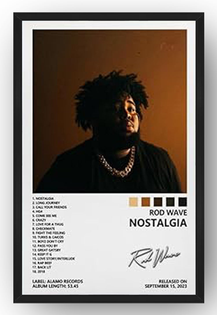 Rod Wave Nostalgia Album Cover Posters(Paper and Canvas) Art Poster Printing Print