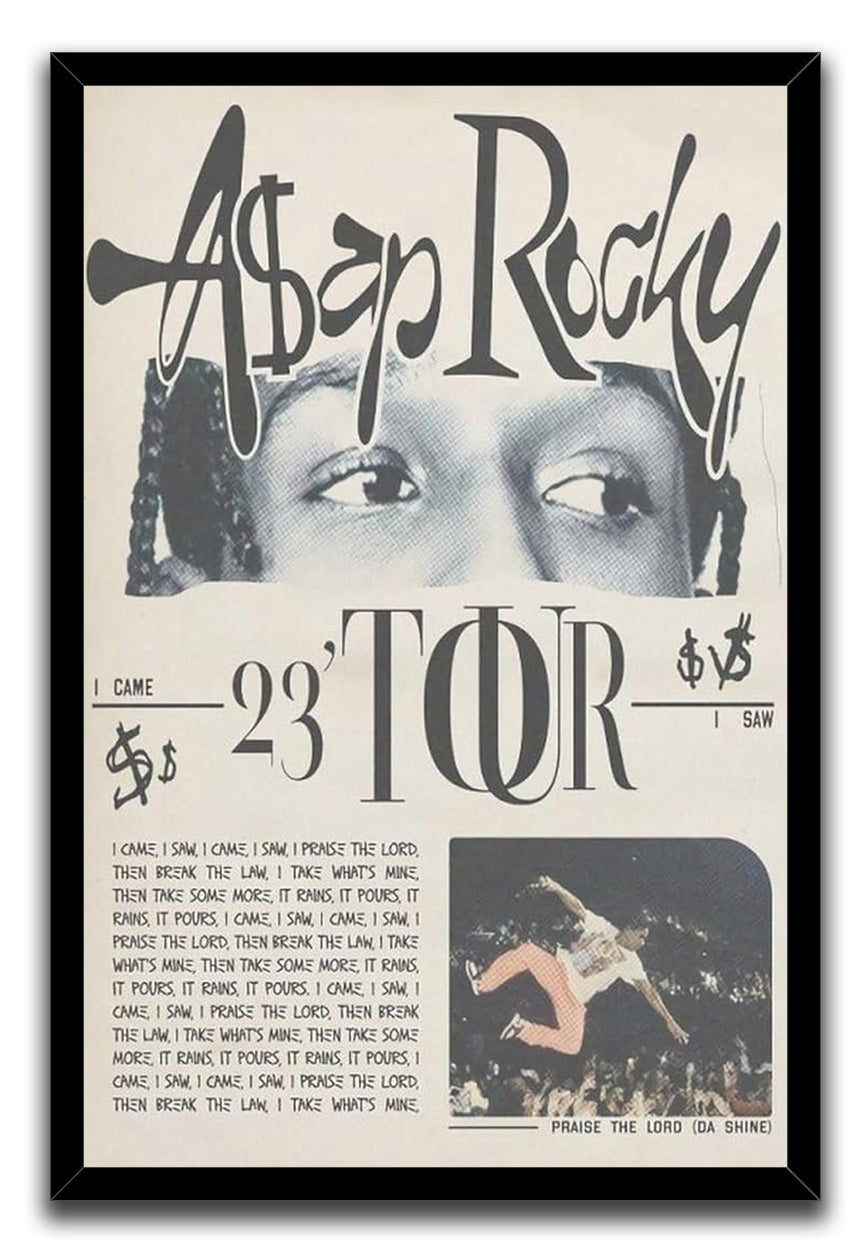 A$AP Rocky Poster Praise The Lord (Da Shine) Music Posters (paper and canvas) art poster printing print