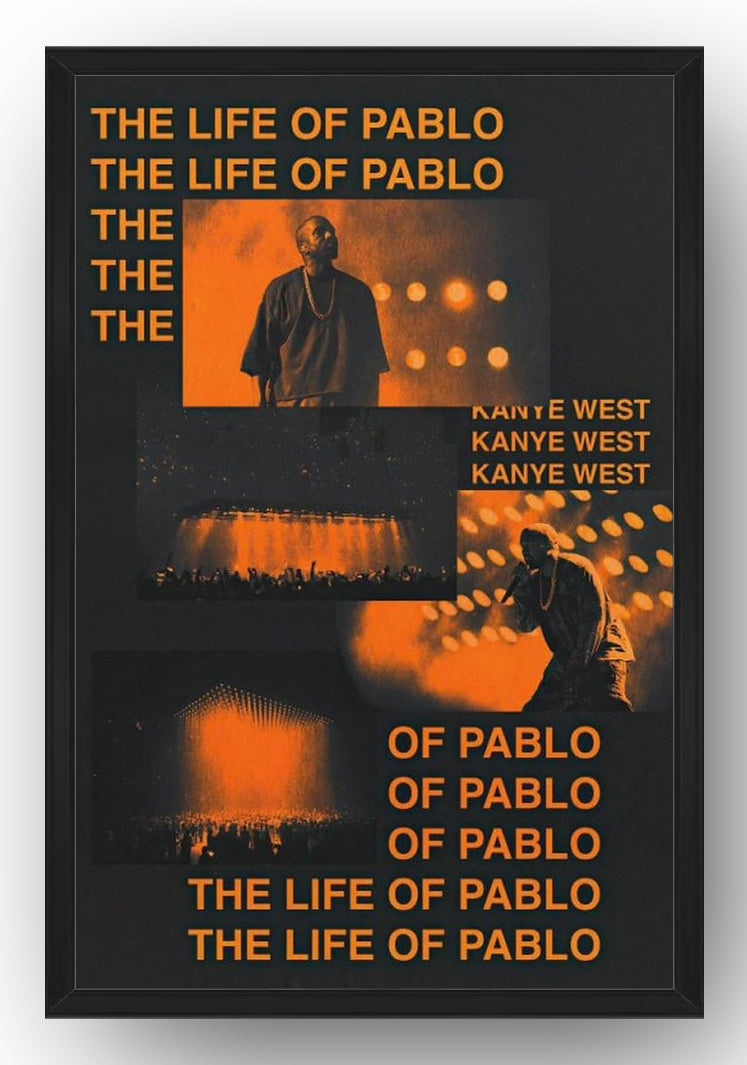 Rapper Kanye West Album Cover Concert Poster(Paper and Canvas) Art Poster Printing Print