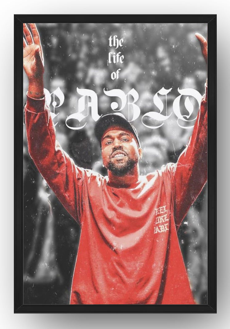 Rapper Kanye West Poster Album(Paper and Canvas) Art Poster Printing Print