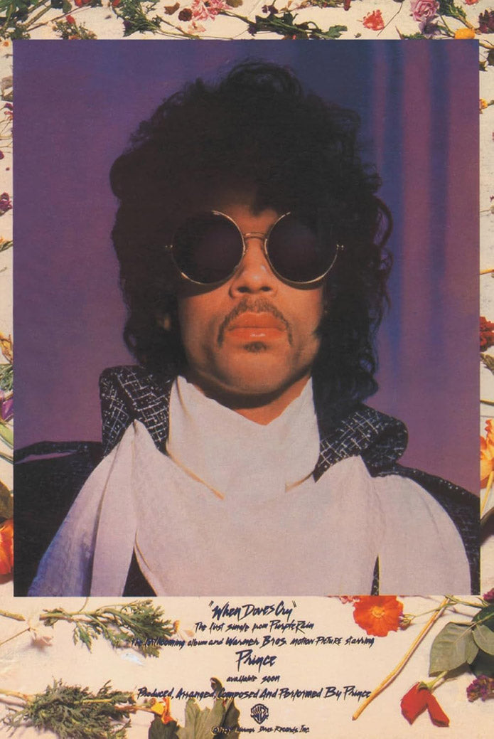Prince When Doves Cry Music (Paper and Canvas) Art Poster Printing Print