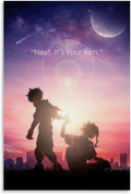 Hero Anime Motivational 90s Poster (paper and canvas) art poster printing print