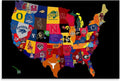 College Football Team Logo Poster (paper and canvas) art poster printing print