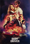 Baby Driver Movie Poster (Paper and Canvas) Art Poster Printing Print