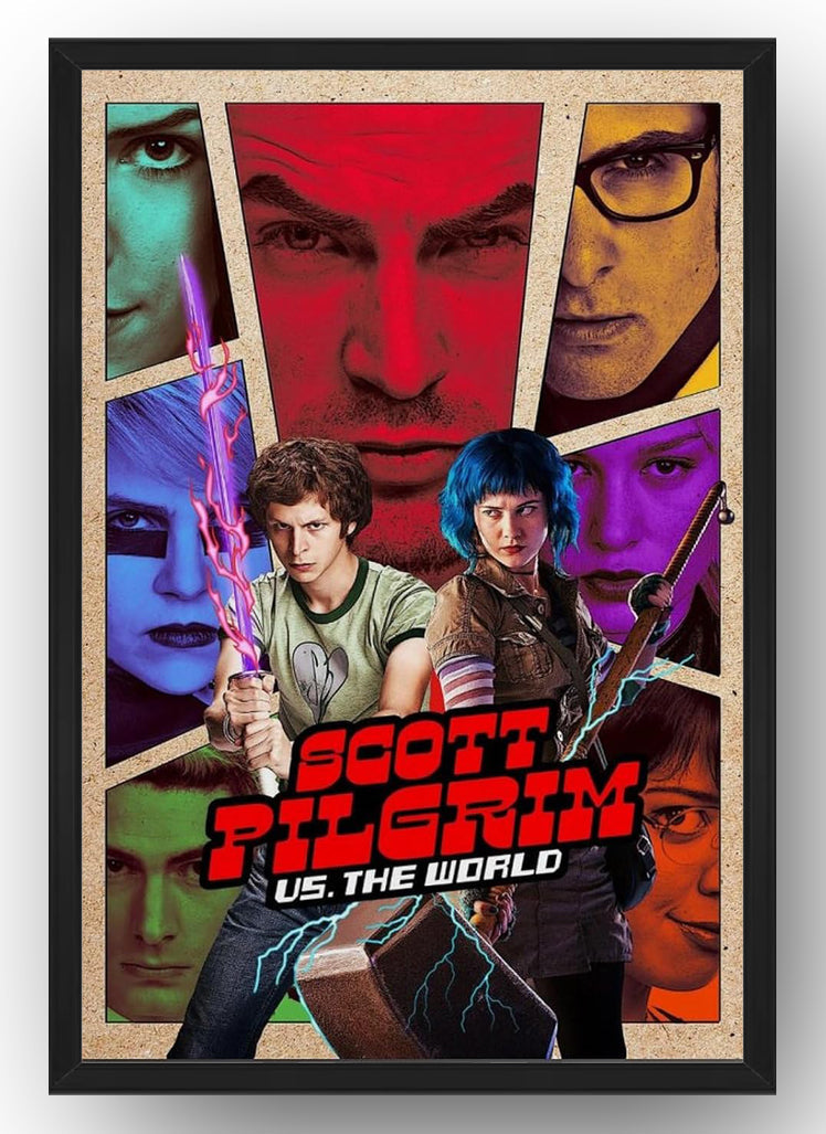 Scott Pilgrim Vs. The World Poster Movie Vintage Poster (Paper and Canvas) Art Poster Printing Print