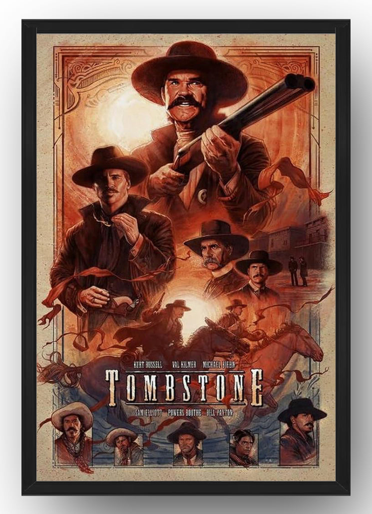 Tombstone Movie Poster(Paper and Canvas) Art Poster Printing Print