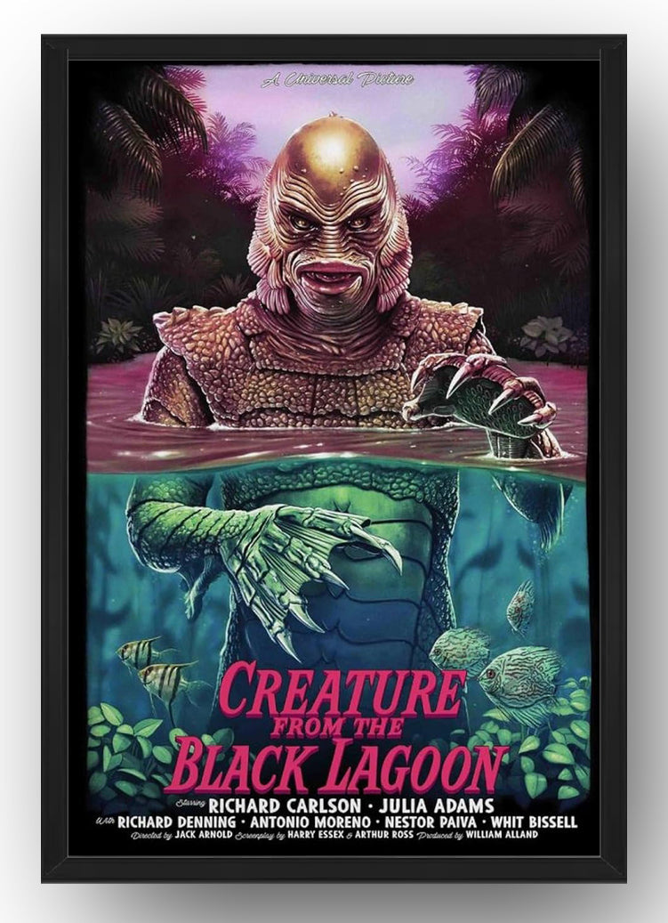 Movie Poster Creature from The Black Lagoon Vintage Posters Art Poster(Paper and Canvas) Art Poster Printing Print