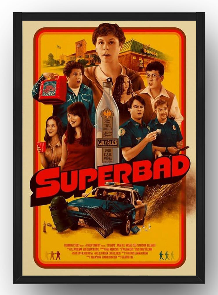 Superbad Movie Poster (Paper and Canvas) Art Poster Printing Print