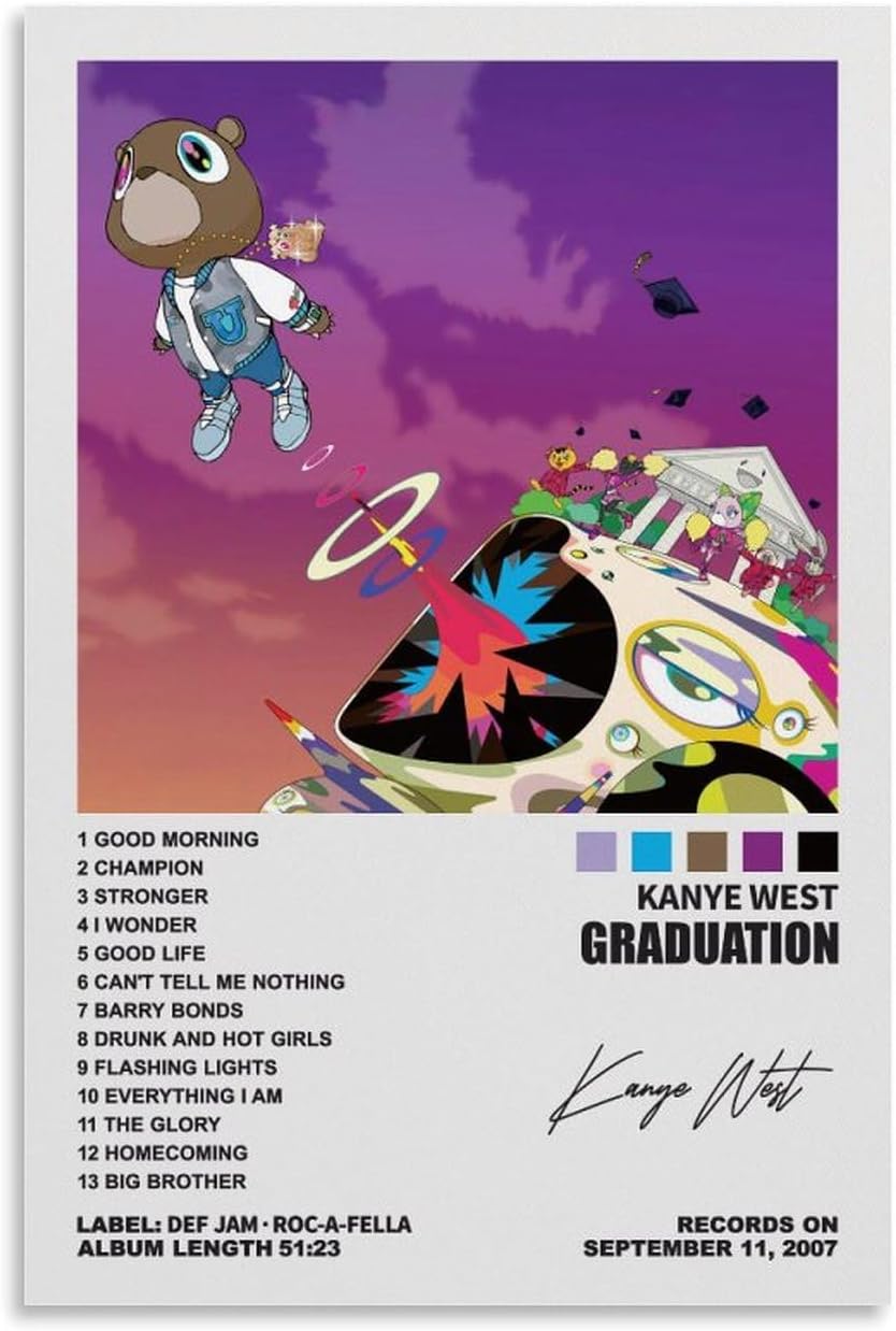 Kanye West Graduation Album Cover Posters (paper and canvas) art poster printing print