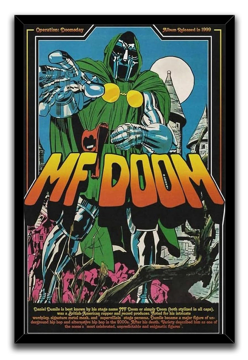 MF Doom Album Cover Hip hop Comic Music Poster (paper and canvas) art poster printing print