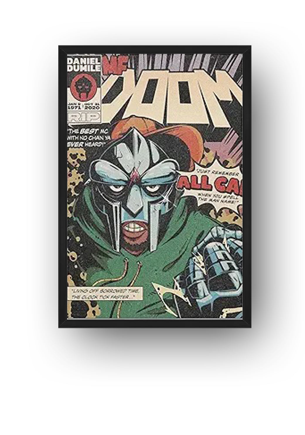 MF Doom Posters & Prints Wall Art for Room Decor (Paper and Canvas) Art Poster Printing Print