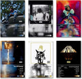 J Cole Music Cover Signed Print Rapper Posters Set of 6 for Living (paper and canvas) art poster printing print