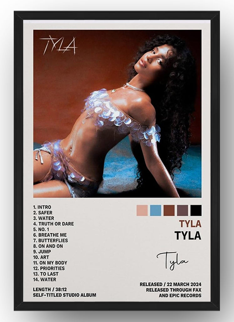 Tyla Tyla Poster Album Cover Posters for (Paper and Canvas) Art Poster Printing Print
