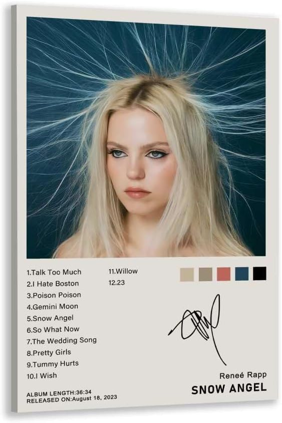 Snow Angel Albums Renee Music Poster (Paper and Canvas) Art Poster Printing Print