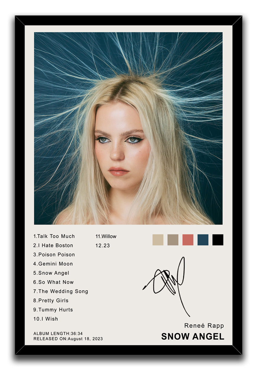 Snow Angel Albums Renee Music Poster (Paper and Canvas) Art Poster Printing Print