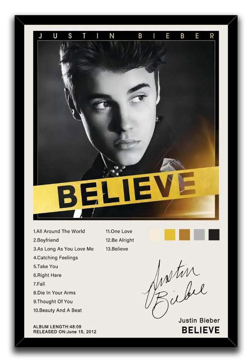 RXlinquial Believe Albums Poster Justins Posters Music (Paper and Canvas) Art Poster Printing Print