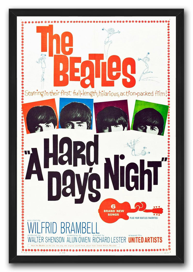 A Hard Day's Night, the Beatles, 1964,Music (Paper and Canvas) Art Poster Printing Print