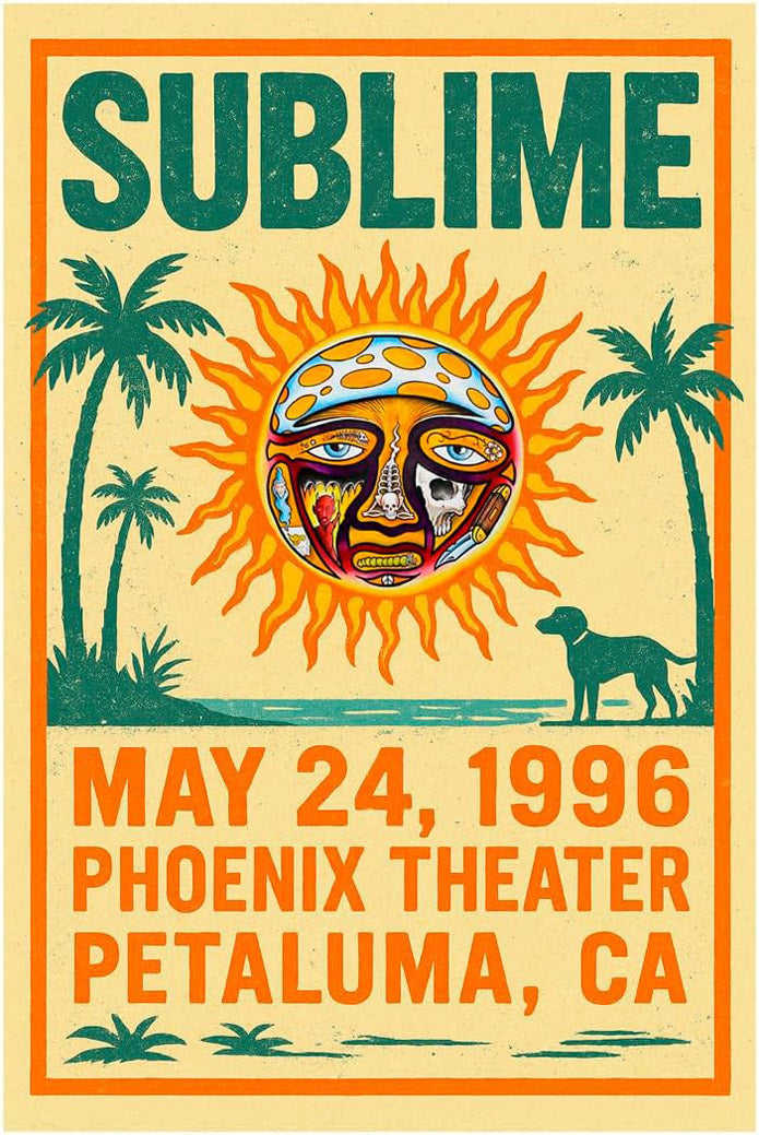 Sublime Poster,Concert at the Phoenix Theater Music (Paper and Canvas) Art Poster Printing Print