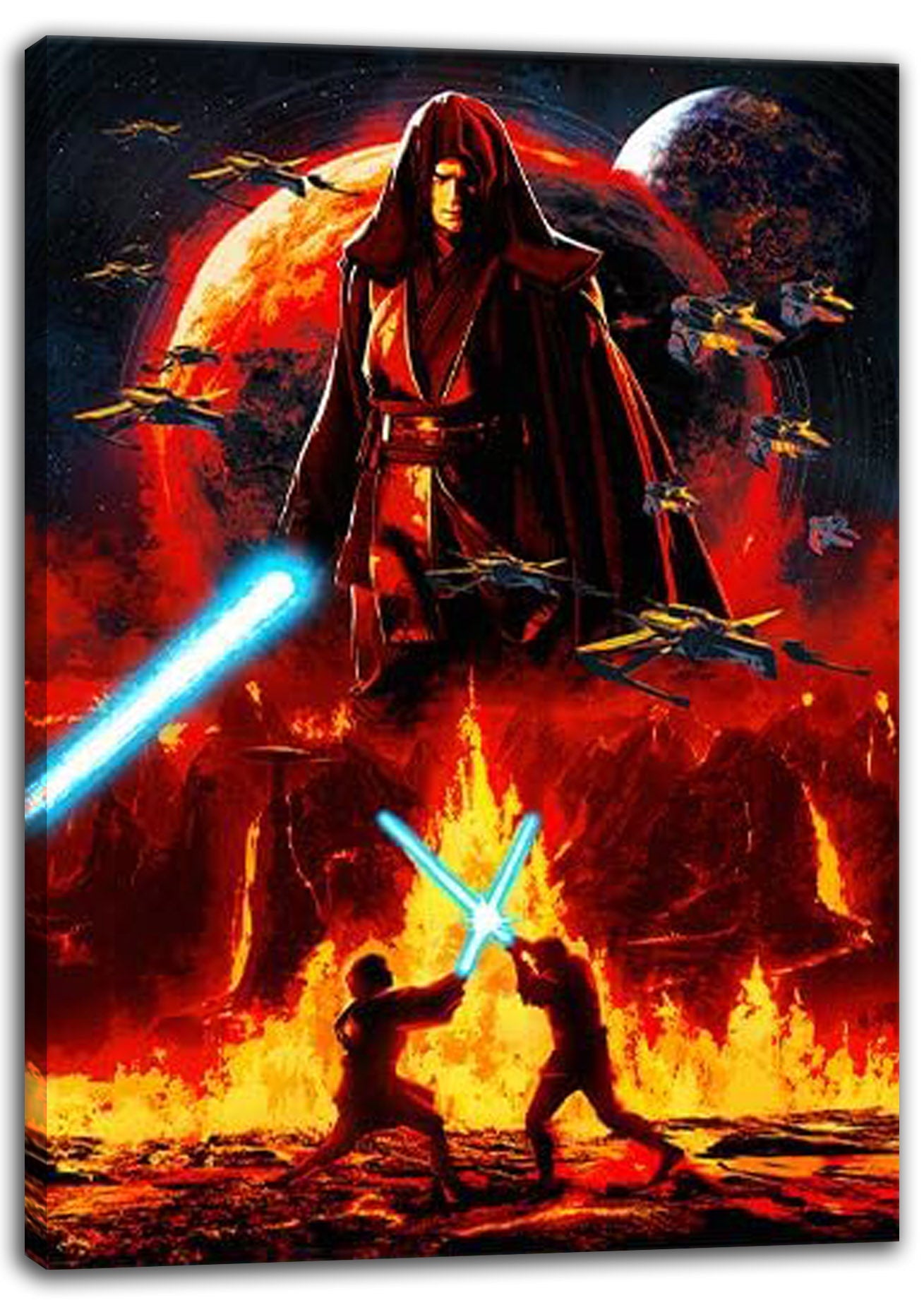 Star Wars - Revenge of the Sith 20th Anniversary - Mustafar - Galaxy Darth Vader Movie (Paper-and-Canvas)-Art-Poster-Printing-Print