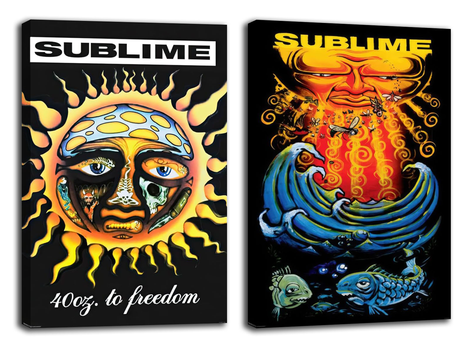 Sublime-Everything Under The Sun & 40oz. To Freedom - Album Covers-2 Piece Music (Paper and Canvas) Art Poster Printing Print