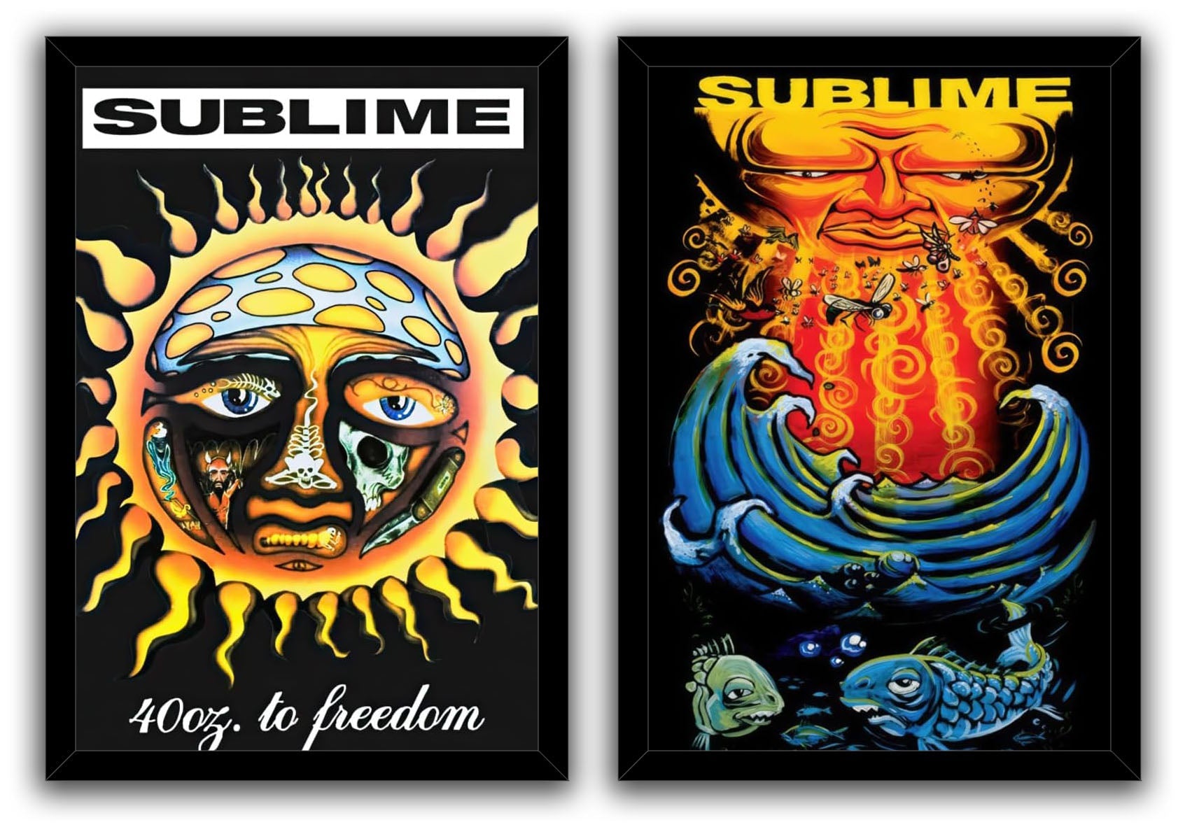 Sublime-Everything Under The Sun & 40oz. To Freedom - Album Covers-2 Piece Music (Paper and Canvas) Art Poster Printing Print