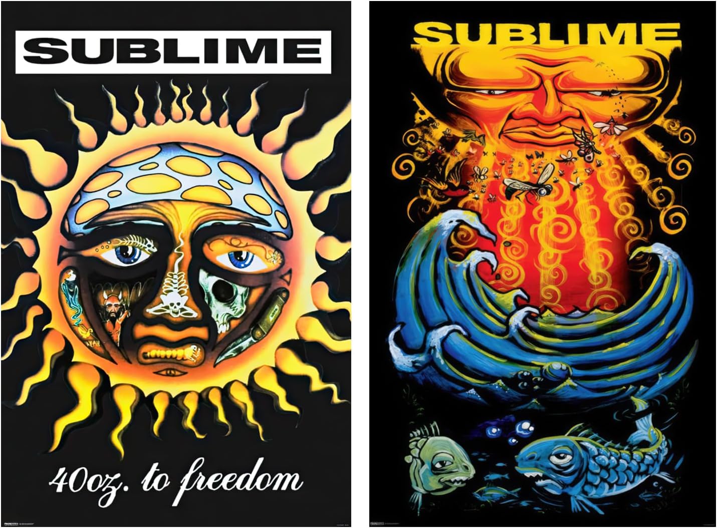 Sublime-Everything Under The Sun & 40oz. To Freedom - Album Covers-2 Piece Music (Paper and Canvas) Art Poster Printing Print