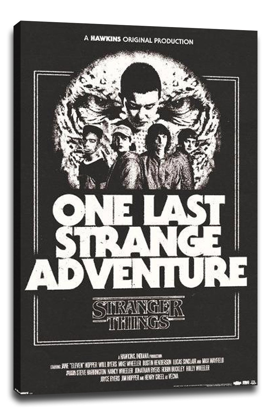 Stranger Things 5 One Last Strange Adventure TV Series (Paper and Canvas) Art Poster Printing Print