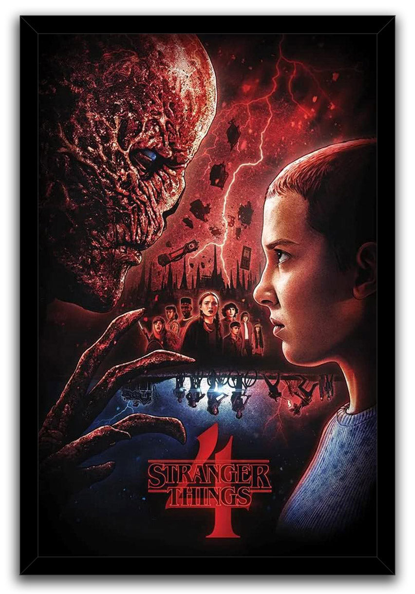 Stranger Things 4 Eleven Vs. Vecna TV Series (Paper and Canvas) Art Poster Printing Print