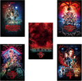 Stranger Things 1, 2, 3, 4 & 5 - TV Series (Paper and Canvas) Art Poster Printing Print
