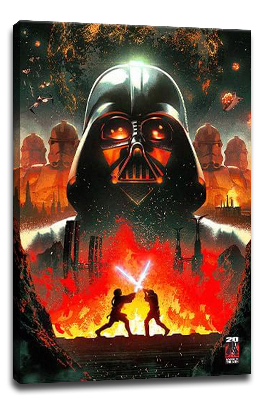 Star Wars - Revenge of the Sith 20th Anniversary - Darth Vader Helmet Movie (Paper and Canvas) Art Poster Printing Print