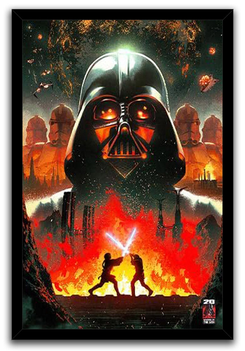 Star Wars - Revenge of the Sith 20th Anniversary - Darth Vader Helmet Movie (Paper and Canvas) Art Poster Printing Print