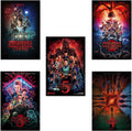 Stranger Things - Seasons 1, 2, 3, 4 & 5 TV Series (Paper and Canvas) Art Poster Printing Print