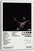 Travis Scott Poster Utopia Album Cover for Bedroom (Paper and Canvas) Art Poster Printing Print