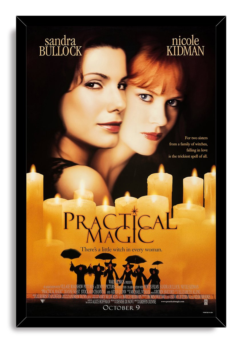 Practical Magic Movie Sandra Bullock Nicole Kidman Decorative Painting (paper and canvas) art poster printing print