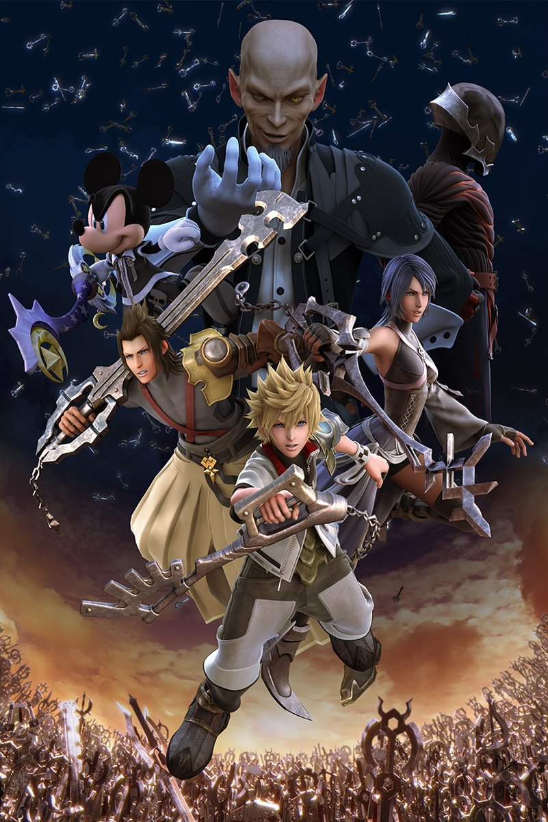 Kingdom Hearts Characters Keyblade War Decorative Painting (paper and canvas) art poster printing print