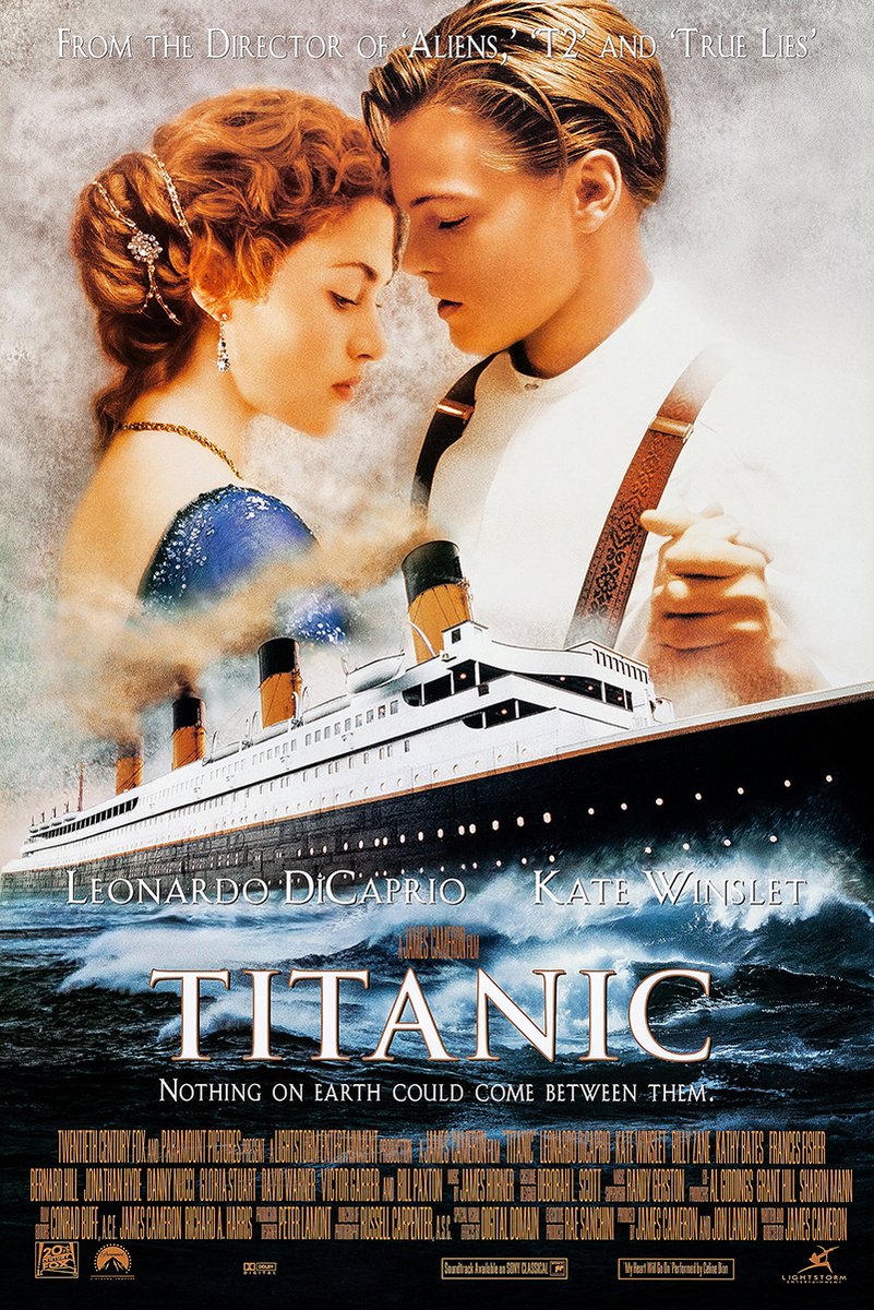 Titanic Movie Poster Jack and Rose Decorative Painting (paper and canvas) art poster printing print