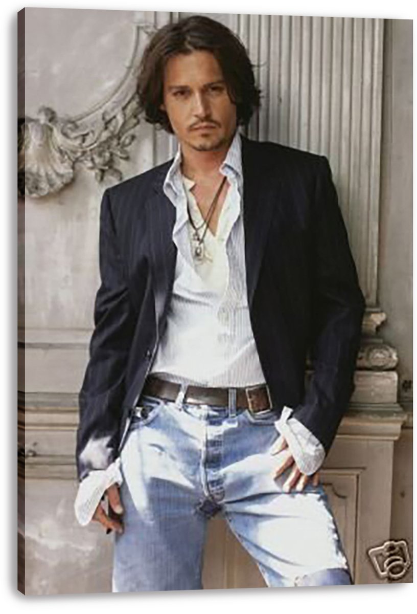 Johnny Depp Decorative Painting (paper and canvas) art poster printing print