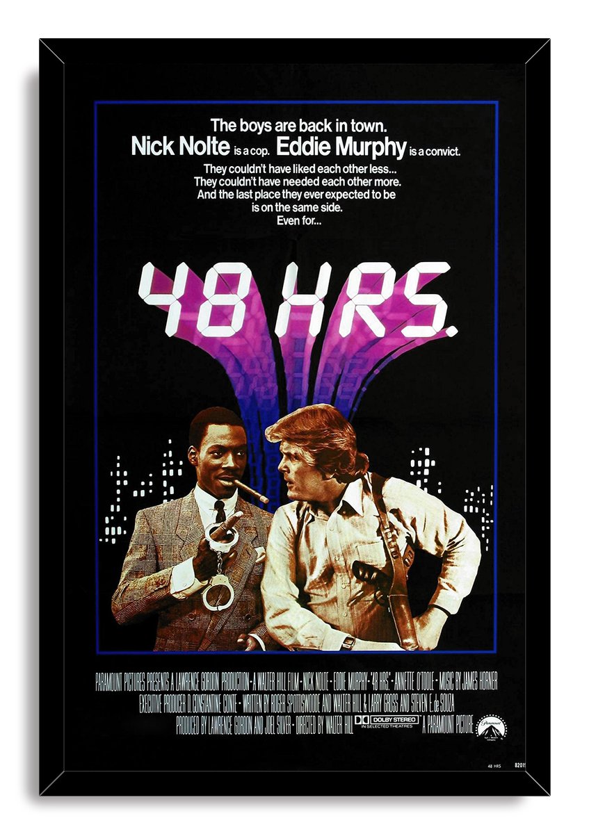 48 Hrs. Movie Poster Nick Nolte Eddie Murphy Decorative Painting (paper and canvas) art poster printing print