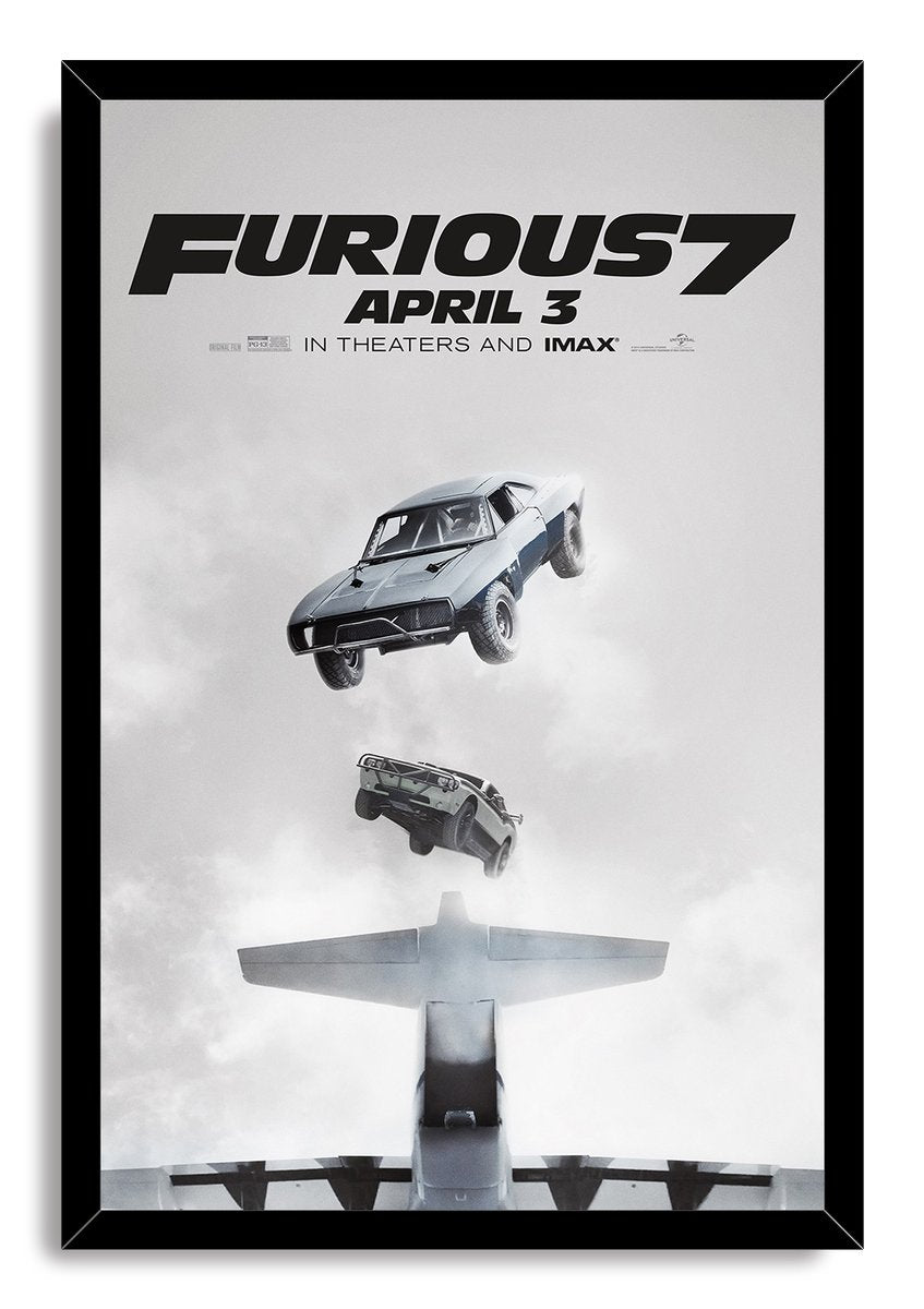 Furious 7 Movie Poster Cars Falling Decorative Painting (paper and canvas) art poster printing print